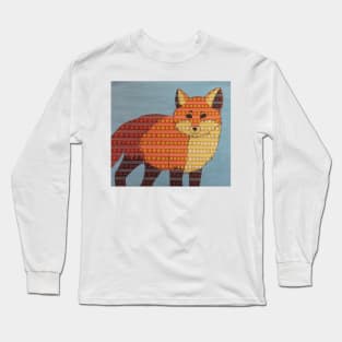 Dotted Orange Fox Long Sleeve T-Shirt